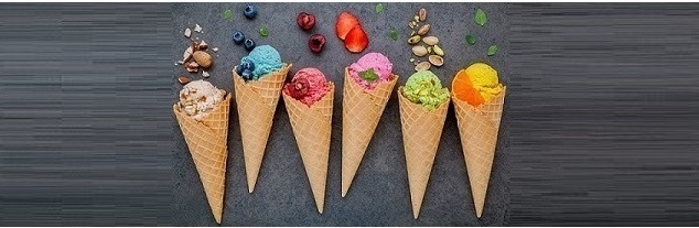 بستنی با طعم میوه